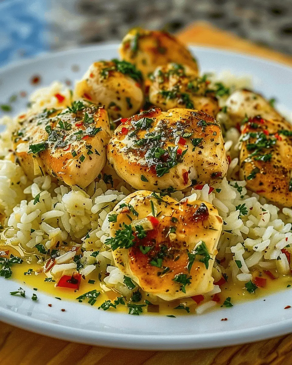 Chicken Scampi: Indulgent Creamy Garlic Parmesan Rice Delight