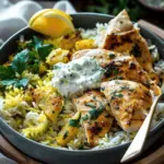 Chicken Tzatziki Rice Bake