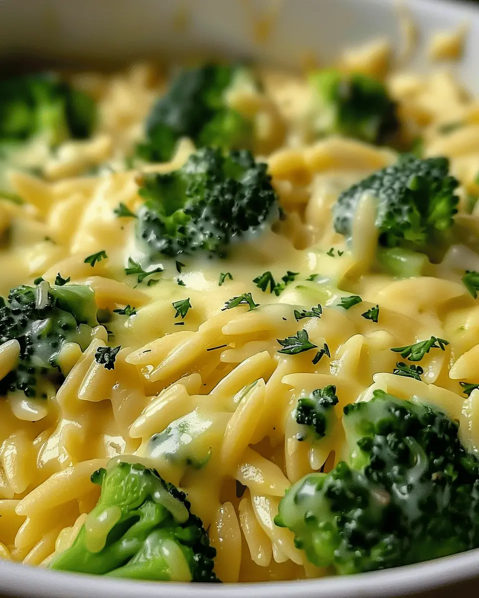 One Pot Broccoli Cheese Orzo: Easy Comfort Food Delight