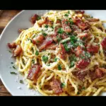 Classic Bacon Carbonara Pasta
