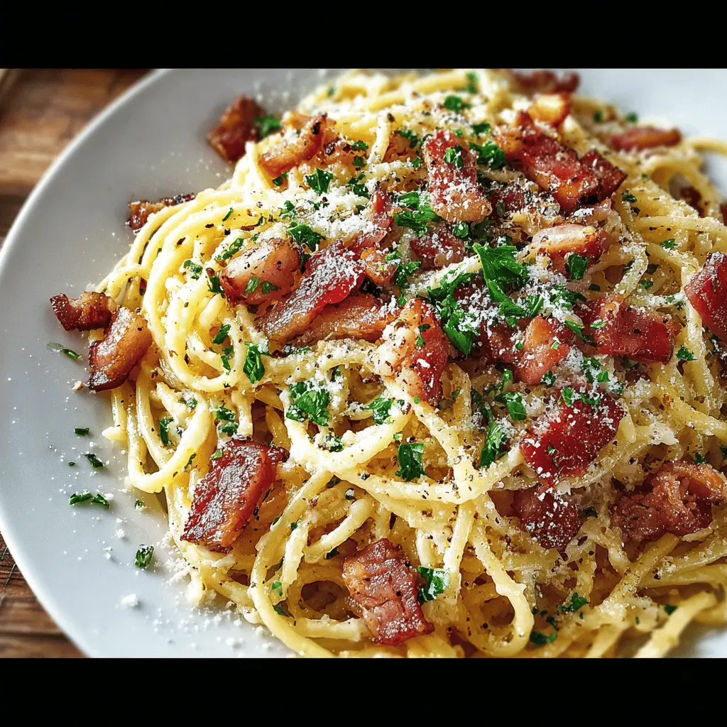 Classic Turkey Bacon Carbonara Pasta: An Indulgent Twist on Tradition