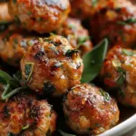 Apple and Sage Turkey Meatballs