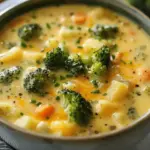 Crockpot Potato Broccoli Cheddar Soup