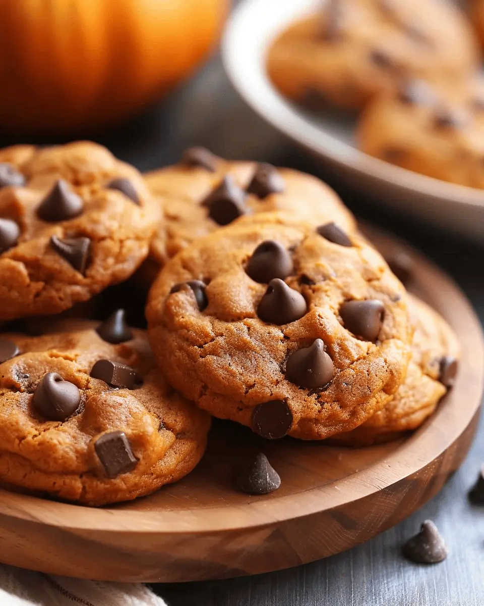 Easy Pumpkin Chocolate Chip Cookies: Delightfully Soft and Chewy!
