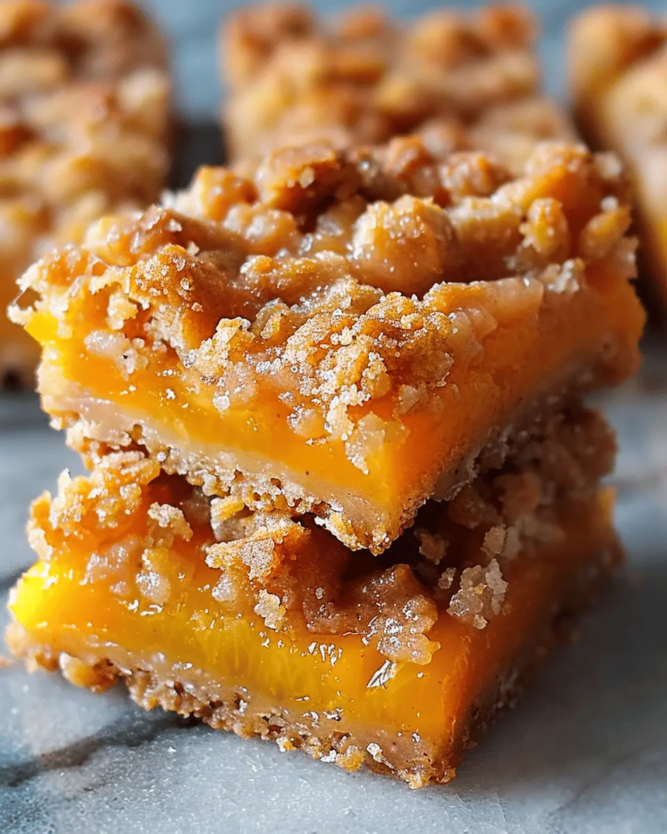 Heavenly Summer Peach Bars: Easy Delight for Sunny Days