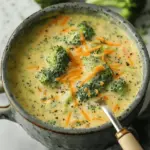 High Protein Broccoli Cheddar Soup