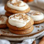 Pumpkin Cookies with Cream Cheese Frosting