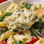 Spinach and Artichoke Penne Pasta Salad