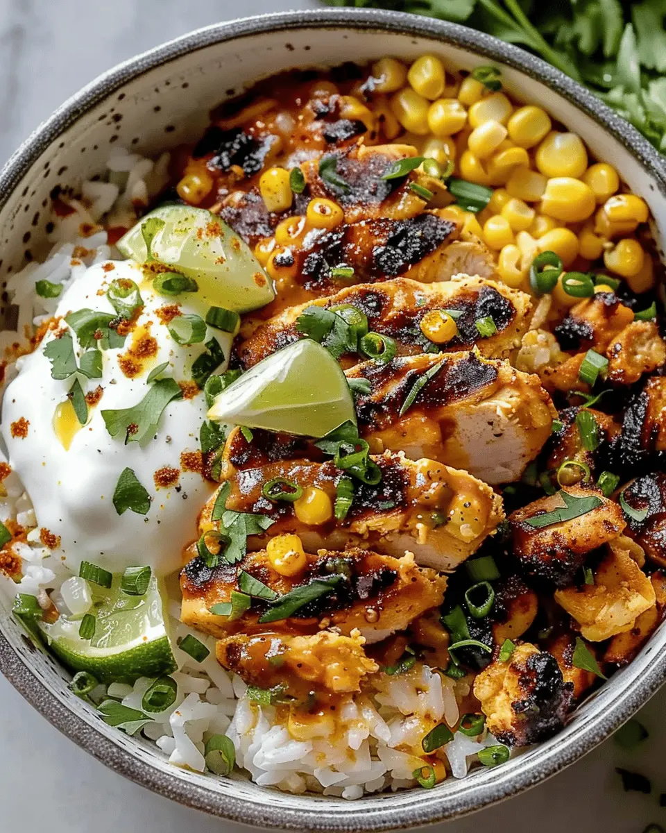 Street Corn Chicken Rice Bowl: Easy Recipe for Flavorful Fun