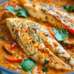Tilapia in Roasted Pepper Sauce