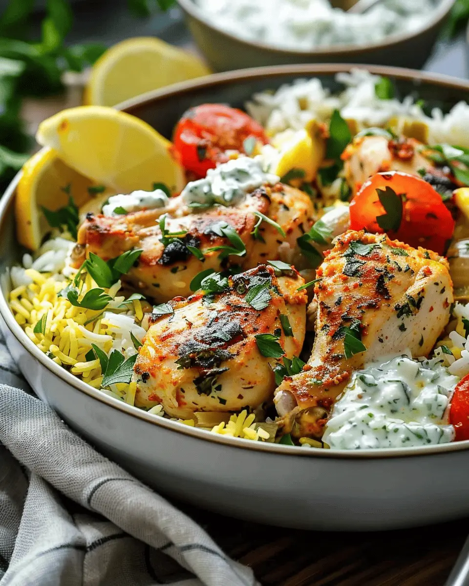 Dump-and-Bake Chicken Tzatziki Rice: Easy Weeknight Delight