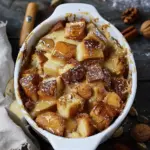 Cardamom Pear Bread Pudding