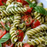 Pesto Caprese Pasta Salad