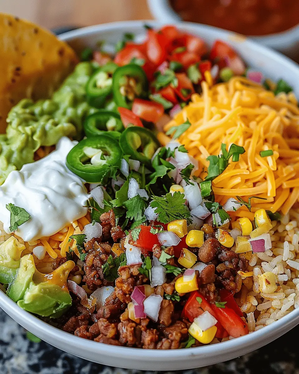 Taco Rice Bowl: Easy and Healthy Twist with Turkey Bacon