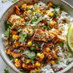 Street Corn Chicken Rice Bowl