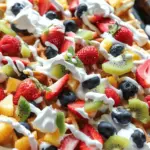 Fruity Breakfast Waffle Nachos
