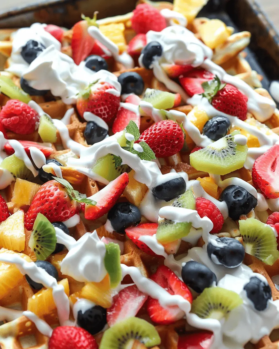 Fruity Breakfast Waffle Nachos: Easy, Delicious Twist on Mornings