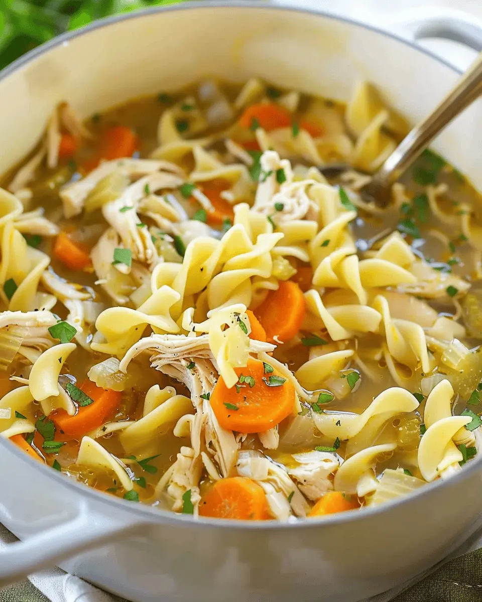 Easy Chicken Noodle Soup: Comforting Egg Noodle Recipe for Home Chefs