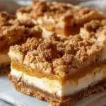 Pumpkin Cheesecake Bars with Streusel