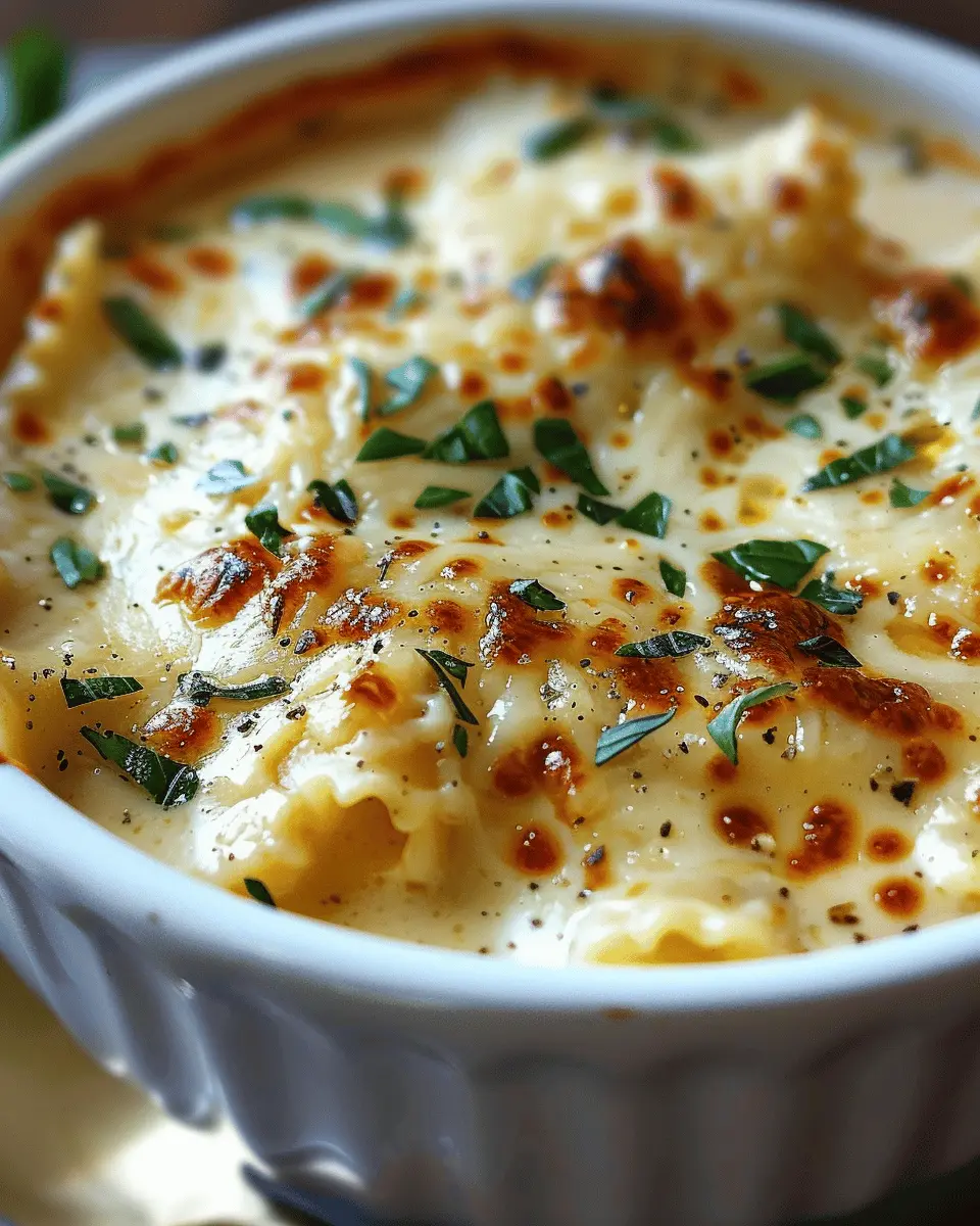 Alfredo Lasagna Soup: Indulgent Comfort Food with Turkey Bacon and Chicken Ham