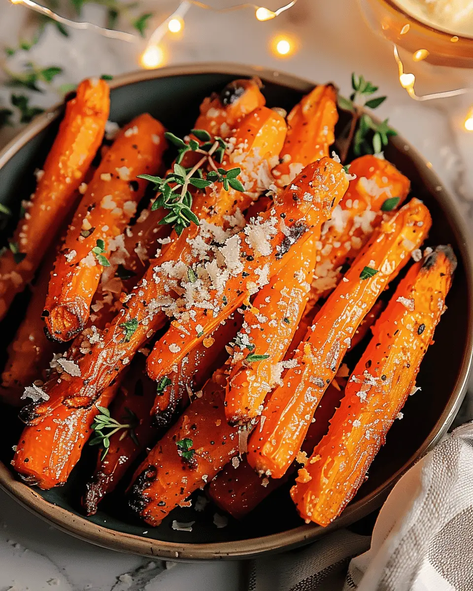 Roasted Garlic and Parmesan Carrots: Easy and Flavorful Side Dish