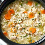 Crockpot Chicken and Rice Soup