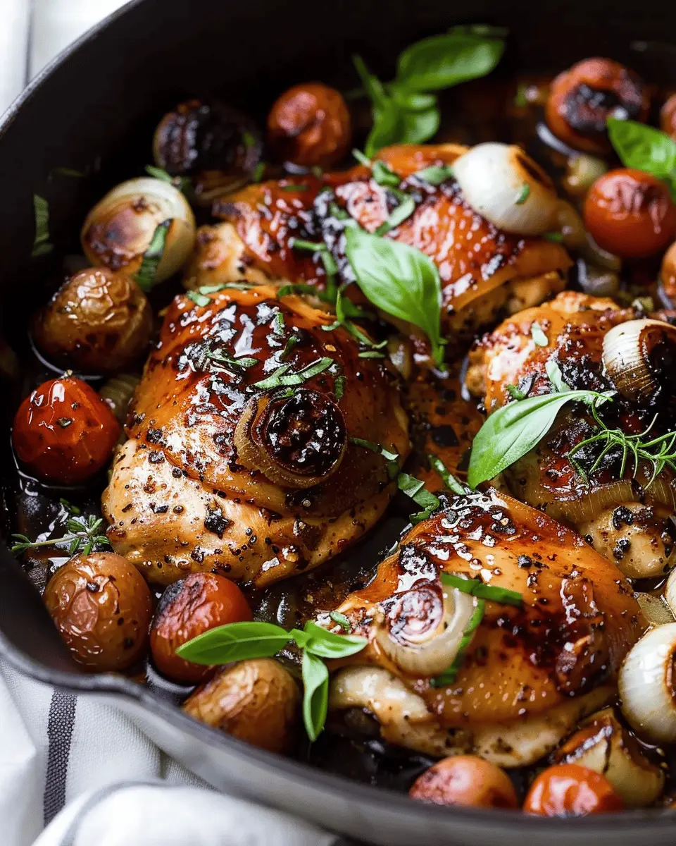 One Pan Balsamic Chicken: Easy Dinner for Flavor Lovers