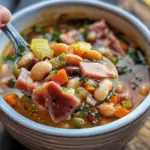 Smoked Ham Hock and Bean Cabbage Soup