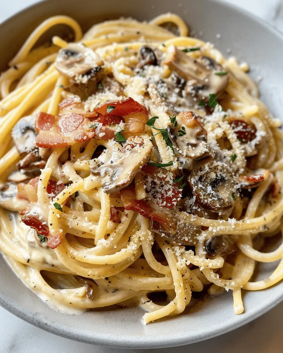 Creamy Turkey Bacon and Mushroom Pasta: The Best Comfort Dish
