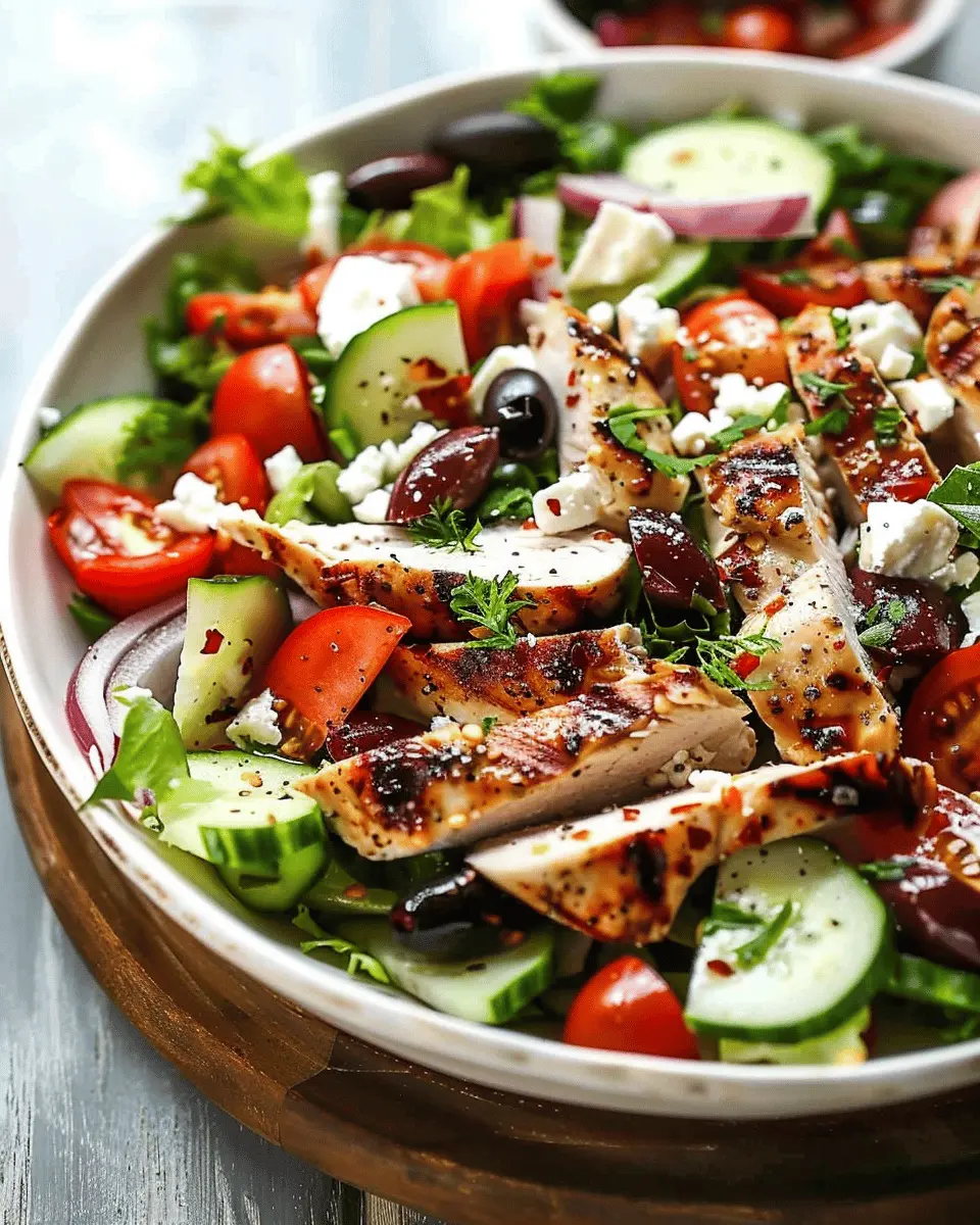 Greek Salad with Chicken: A Fresh and Easy Twist for Dinner