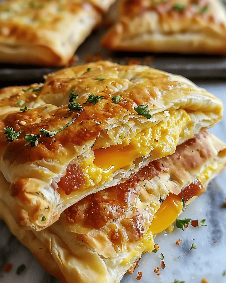 Sourdough Discard Breakfast Pockets: Easy Turkey Bacon Delight