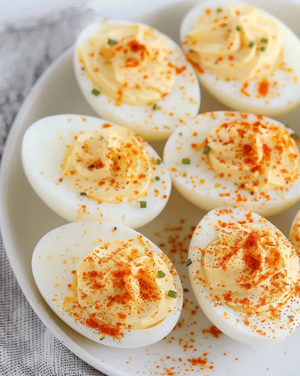 Deviled Eggs with Creamy Turkey Bacon and Chicken Ham Delight
