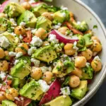 Chickpea Feta Avocado Salad
