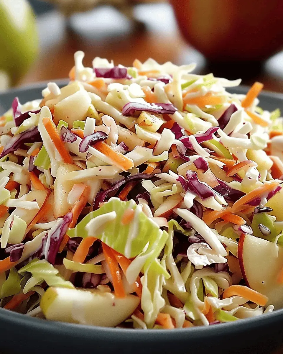Apple Coleslaw with Turkey Bacon: A Refreshing Twist on Classic Taste