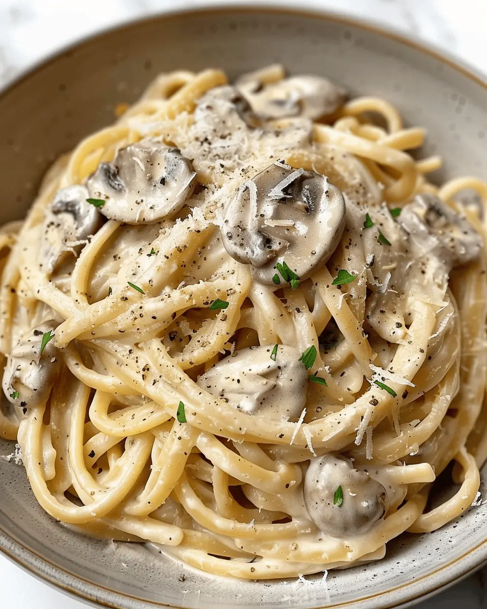 Creamy Mushroom Pasta with Turkey Bacon: A Cozy Comfort Dish