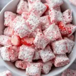 Easy Strawberry Shortcake Puppy Chow