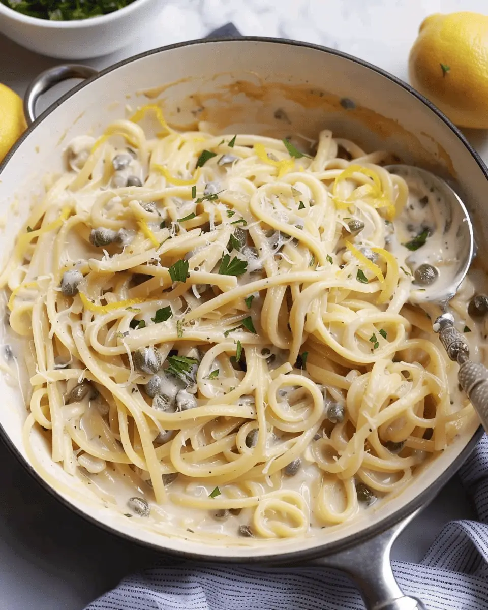 Creamy Lemon Caper Pasta: A Delightfully Easy Weeknight Meal