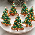 Easy Pretzel and Candy Melt Christmas Trees