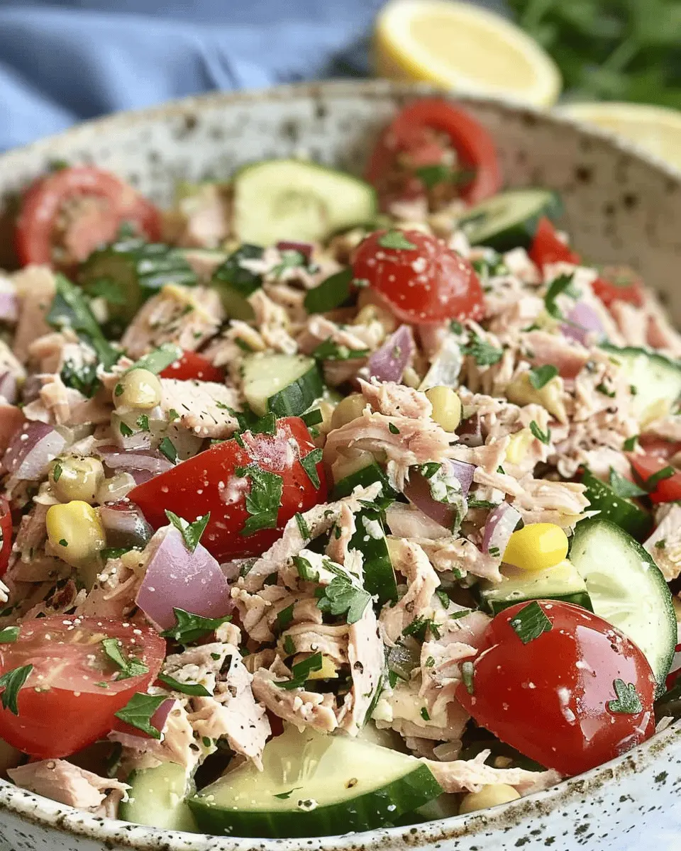 Quick Mediterranean Tuna Salad with No Mayo: A Fresh Twist on Classic Flavor