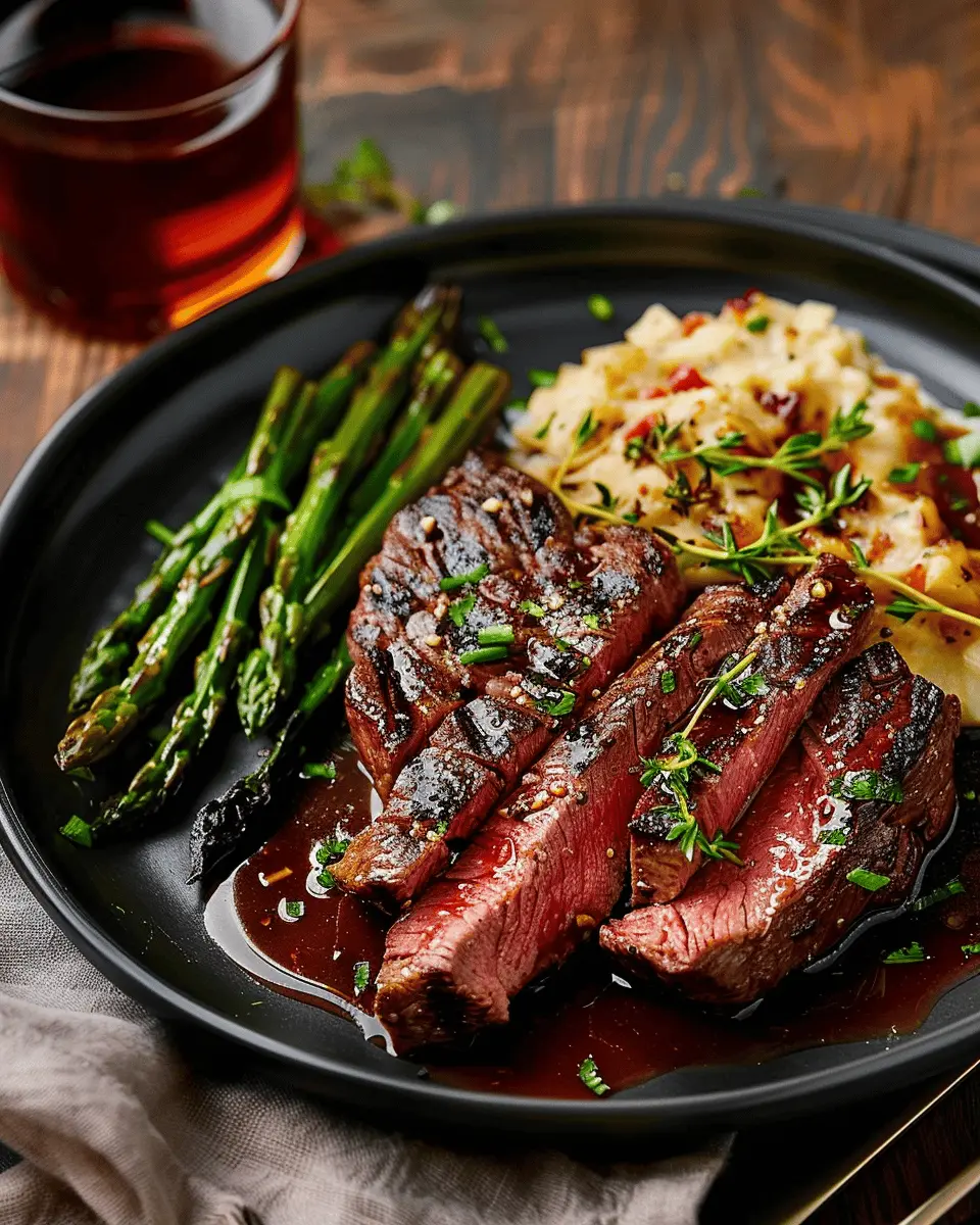 Bavette Steak Roasted Garlic Pan Sauce: Easy Gourmet Delight