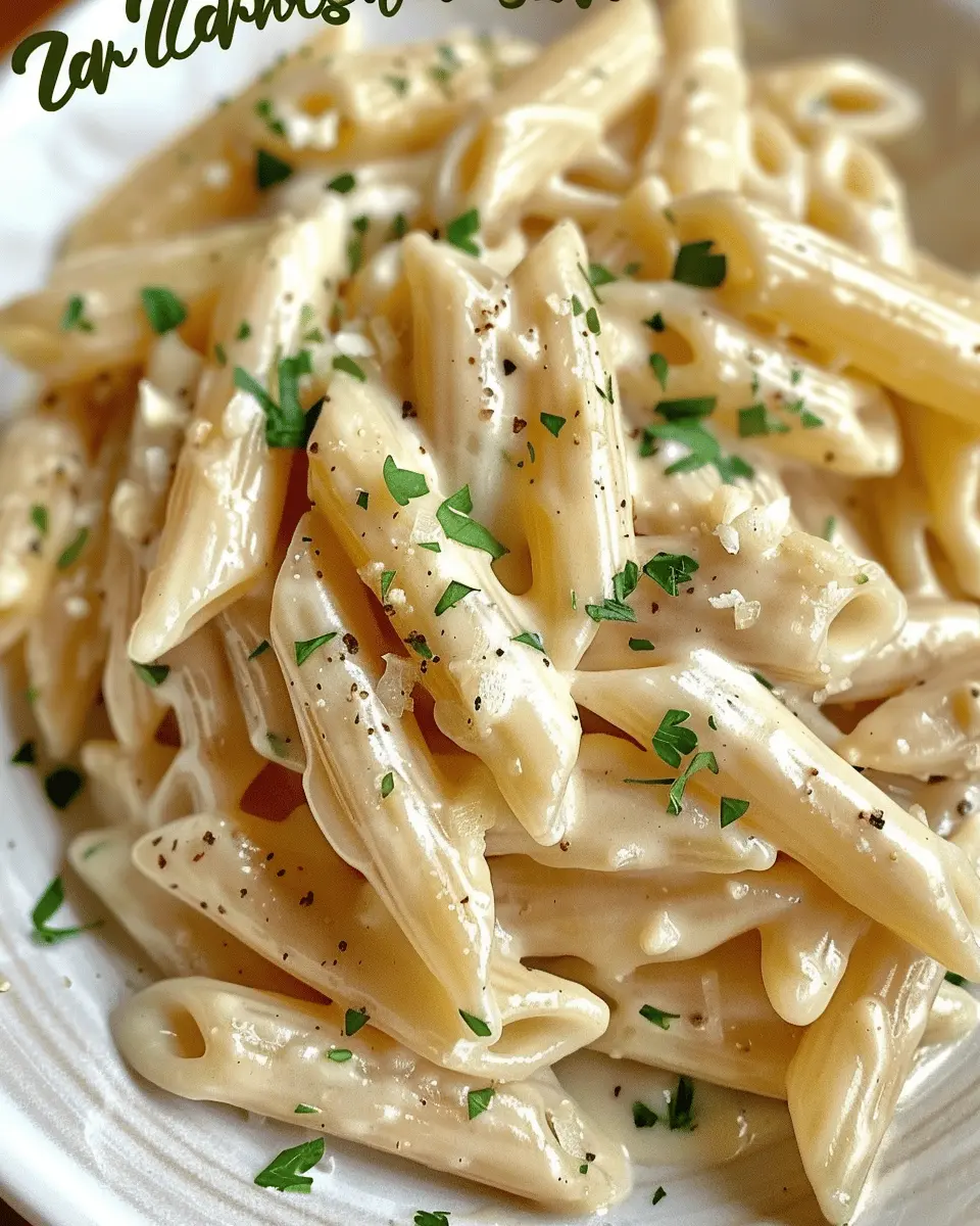 Creamy Garlic Penne Pasta with Turkey Bacon: The Best Comfort Dish