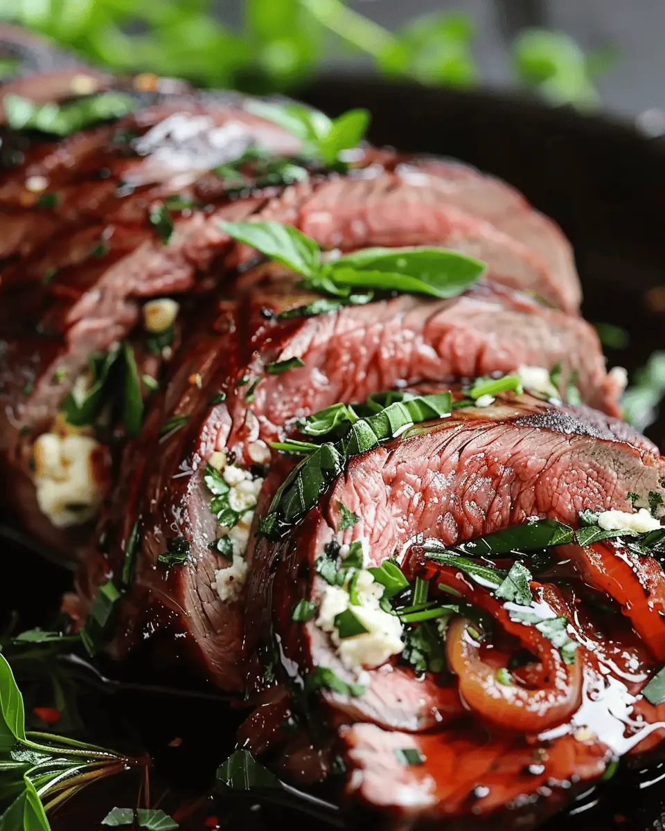 Stuffed Flank Steak: Easy, Juicy Recipe with Turkey Bacon and Chicken Ham