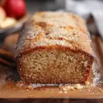 Apple Cider Donut Loaf with a Cinnamon Sugar Crust