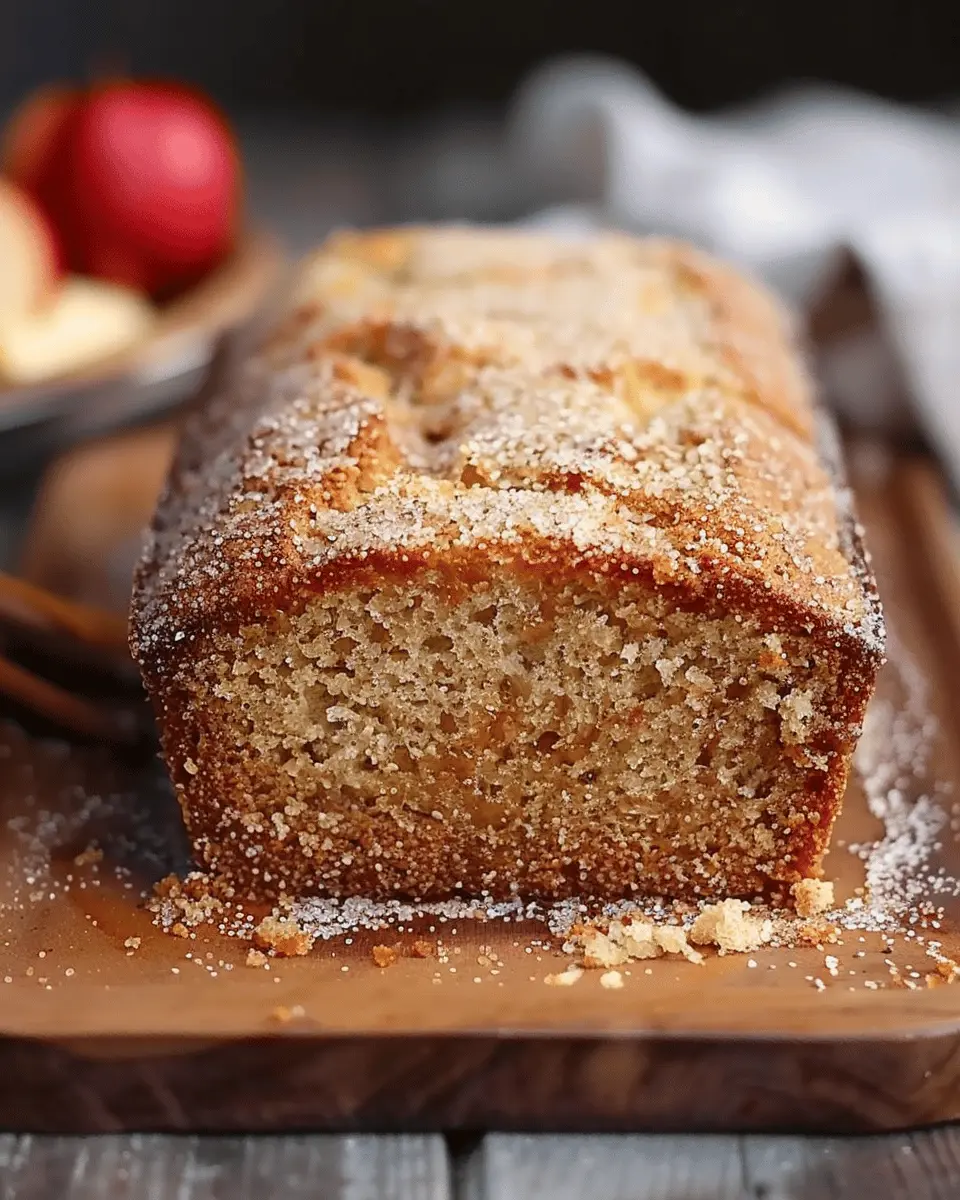 Apple Cider Donut Loaf: Indulgent Delight with Cinnamon Sugar Crust