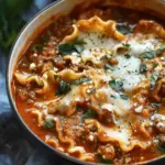 Mouthwatering One Pot Lasagna Soup
