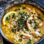 Lemon Ginger Turmeric Chicken and Rice Soup