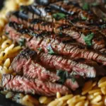 Flank Steak with Creamy Orzo