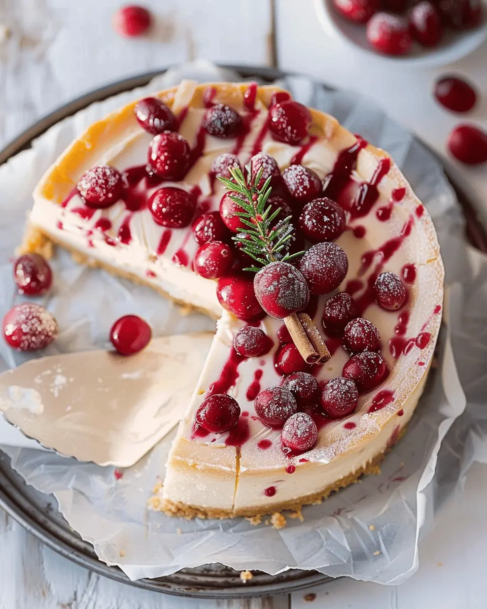 Cranberry White Chocolate Cheesecake: The Best Indulgent Treat