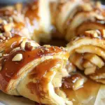Caramel Apple Cream Cheese Crescent Ring