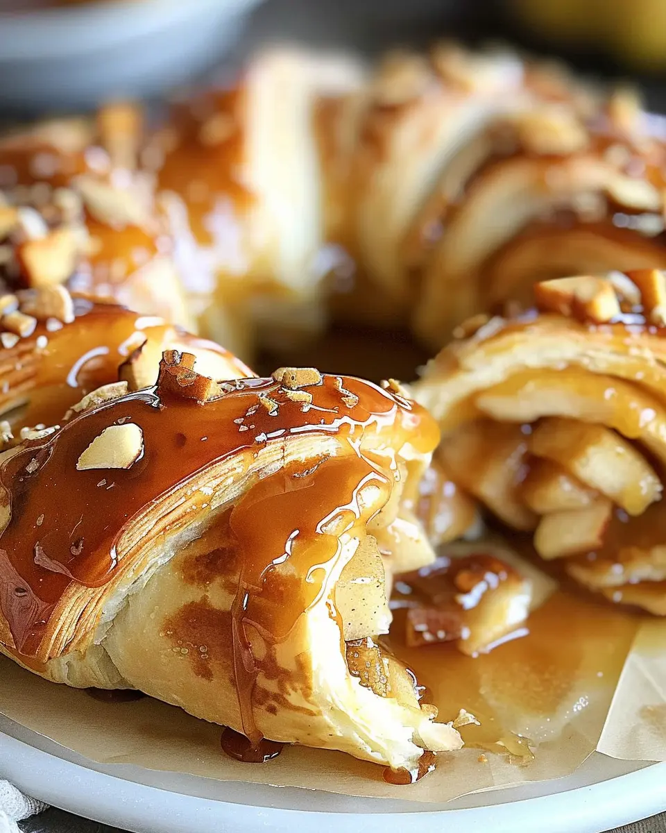 Caramel Apple Cream Cheese Crescent Ring: Easy Indulgence at Home